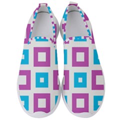 Pattern Plaid Men s Slip On Sneakers