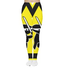 Ninja Signs Symbols Sword Fighter Tights by Sudhe