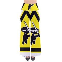 Ninja Signs Symbols Sword Fighter So Vintage Palazzo Pants by Sudhe