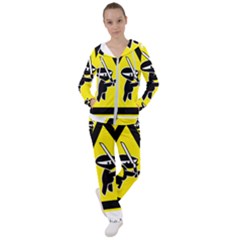 Ninja Signs Symbols Sword Fighter Women s Tracksuit by Sudhe