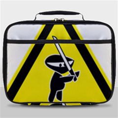 Ninja Signs Symbols Sword Fighter Full Print Lunch Bag by Sudhe