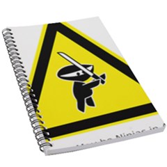 Ninja Signs Symbols Sword Fighter 5 5  X 8 5  Notebook by Sudhe