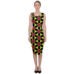 Pattern Texture Backgrounds Sleeveless Pencil Dress