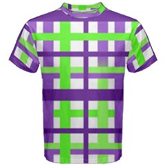 Plaid Waffle Gingham Men s Cotton Tee