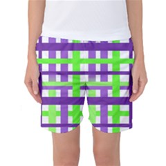 Plaid Waffle Gingham Women s Basketball Shorts by HermanTelo