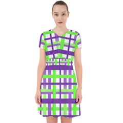 Plaid Waffle Gingham Adorable In Chiffon Dress by HermanTelo