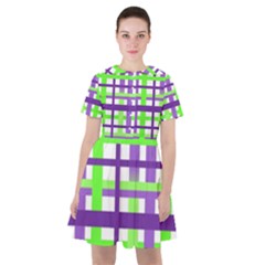 Plaid Waffle Gingham Sailor Dress