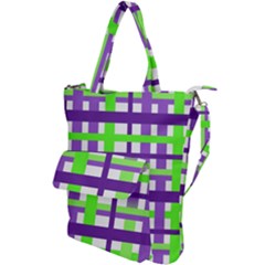 Plaid Waffle Gingham Shoulder Tote Bag by HermanTelo