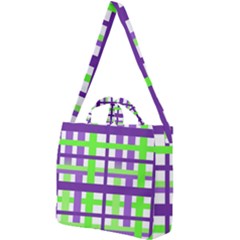 Plaid Waffle Gingham Square Shoulder Tote Bag by HermanTelo