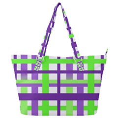 Plaid Waffle Gingham Full Print Shoulder Bag