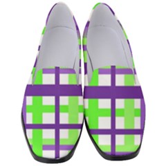 Plaid Waffle Gingham Women s Classic Loafer Heels by HermanTelo