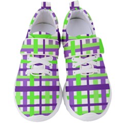 Plaid Waffle Gingham Women s Velcro Strap Shoes by HermanTelo