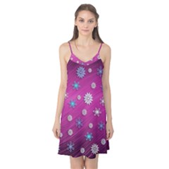 Snowflakes Winter Christmas Purple Camis Nightgown