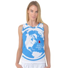 The World Day Of Struggle Against Diabet Women s Basketball Tank Top by Sudhe