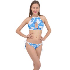 The World Day Of Struggle Against Diabet Cross Front Halter Bikini Set by Sudhe