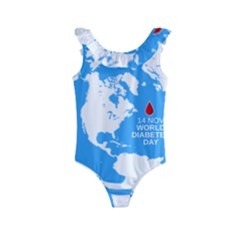 The World Day Of Struggle Against Diabet Kids  Frill Swimsuit by Sudhe