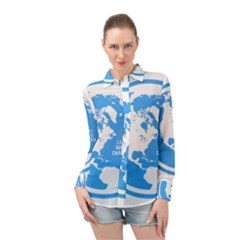 The World Day Of Struggle Against Diabet Long Sleeve Chiffon Shirt