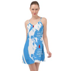 The World Day Of Struggle Against Diabet Summer Time Chiffon Dress by Sudhe