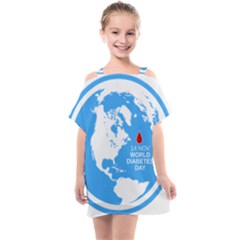 The World Day Of Struggle Against Diabet Kids  One Piece Chiffon Dress by Sudhe