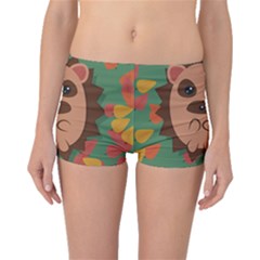 Hedgehog Animal Cute Cartoon Boyleg Bikini Bottoms by Sudhe