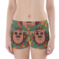 Hedgehog Animal Cute Cartoon Boyleg Bikini Wrap Bottoms by Sudhe