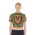 Hedgehog Animal Cute Cartoon Cotton Crop Top View2