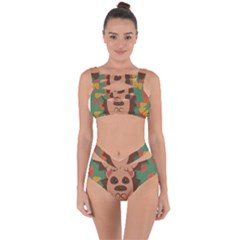 Hedgehog Animal Cute Cartoon Bandaged Up Bikini Set  by Sudhe