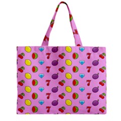 Slot Machine Wallpaper Zipper Mini Tote Bag