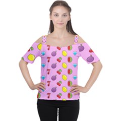 Slot Machine Wallpaper Cutout Shoulder Tee