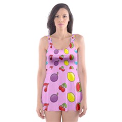 Slot Machine Wallpaper Skater Dress Swimsuit