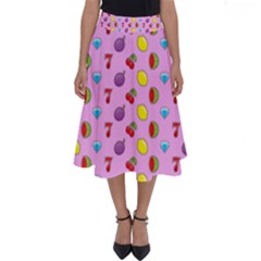 Slot Machine Wallpaper Perfect Length Midi Skirt