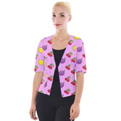 Slot Machine Wallpaper Cropped Button Cardigan