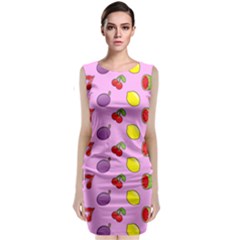 Slot Machine Wallpaper Sleeveless Velvet Midi Dress