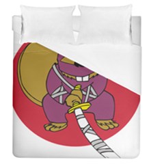 Ninja Beaver Animal Humor Joke Duvet Cover (queen Size) by Sudhe