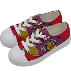 Ninja Beaver Animal Humor Joke Kids  Low Top Canvas Sneakers by Sudhe