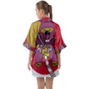 Ninja Beaver Animal Humor Joke Quarter Sleeve Kimono Robe View2