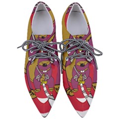 Ninja Beaver Animal Humor Joke Pointed Oxford Shoes by Sudhe