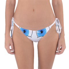 Smiley Face Laugh Comic Funny Reversible Bikini Bottom by Sudhe