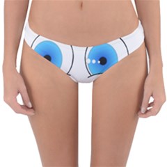 Smiley Face Laugh Comic Funny Reversible Hipster Bikini Bottoms by Sudhe