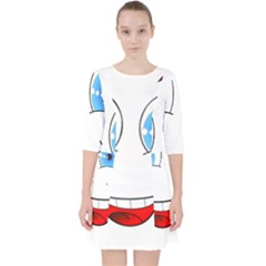 Smiley Face Laugh Comic Funny Pocket Dress