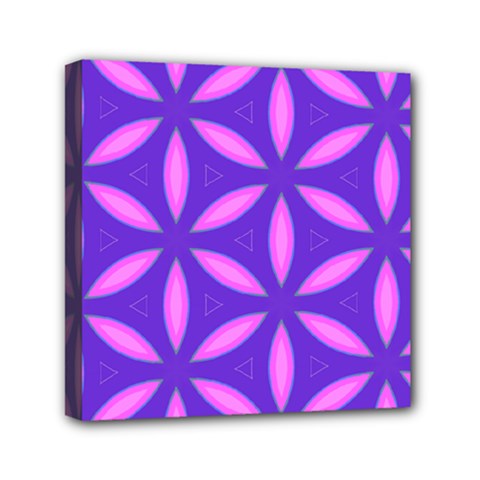 Purple Mini Canvas 6  x 6  (Stretched)