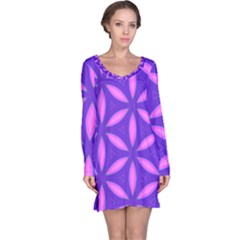 Purple Long Sleeve Nightdress