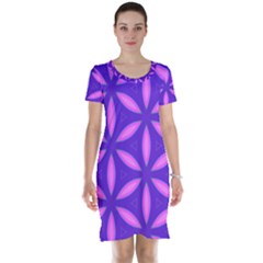 Purple Short Sleeve Nightdress