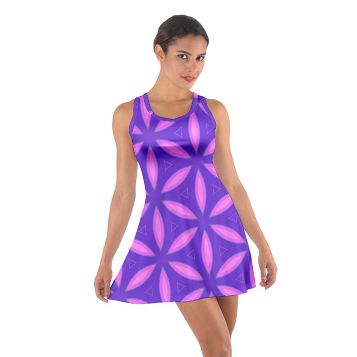 Purple Cotton Racerback Dress