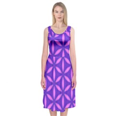 Purple Midi Sleeveless Dress