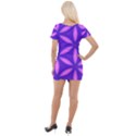 Purple Short Sleeve Asymmetric Mini Dress View2