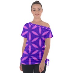 Purple Tie-up Tee