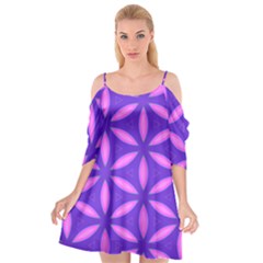 Purple Cutout Spaghetti Strap Chiffon Dress