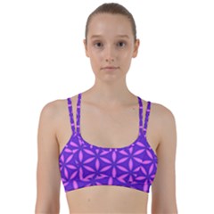 Purple Line Them Up Sports Bra