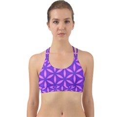 Purple Back Web Sports Bra